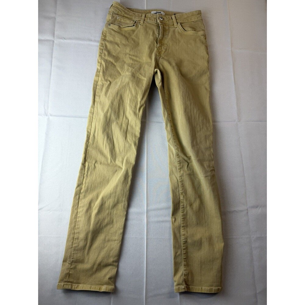Mavi Kathleen Women's Jeans Slim Boyfriend High Rise Yellow 25/30 measures 28/29